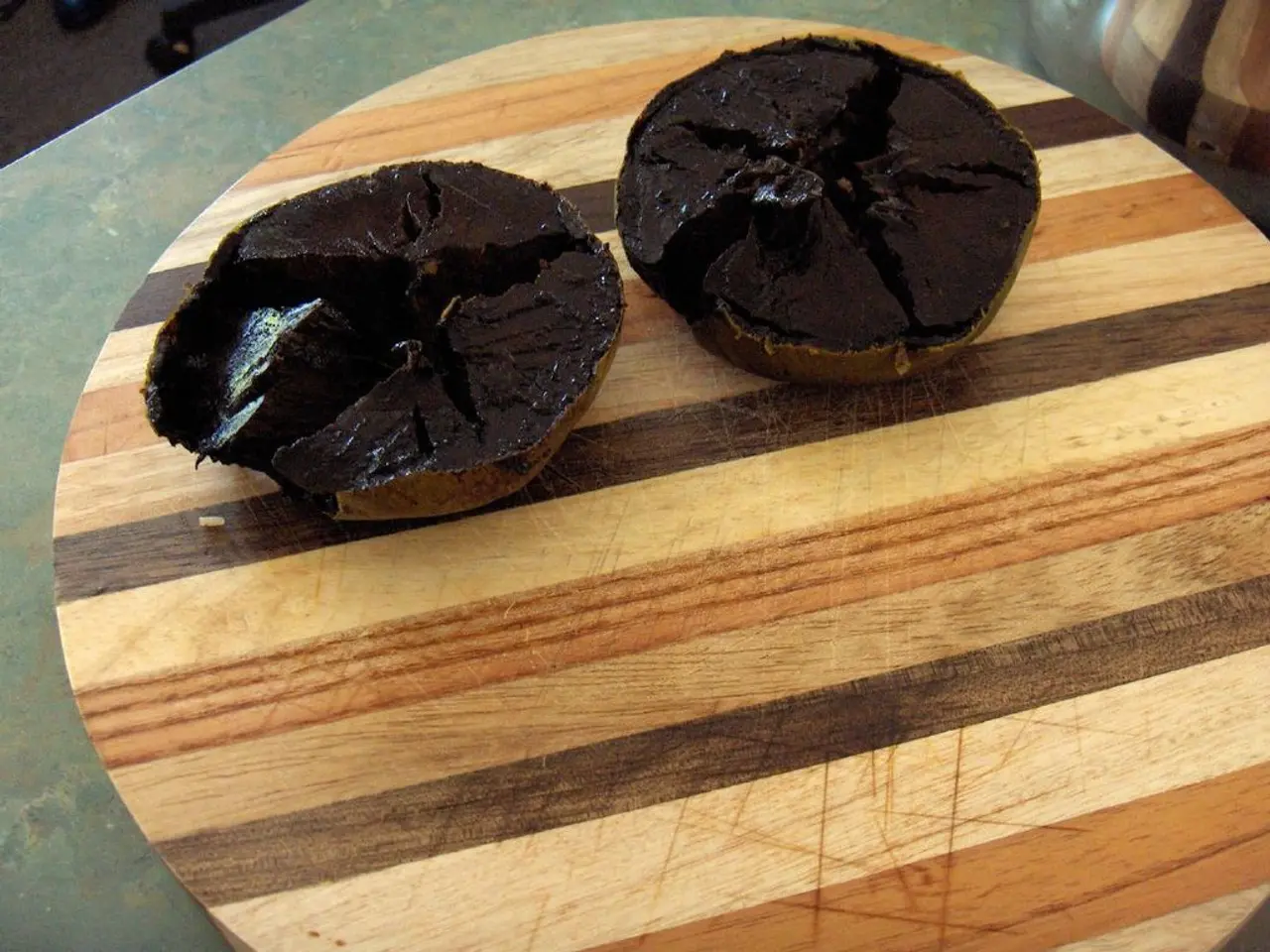 In this picture we can see couple of muffins on the table.