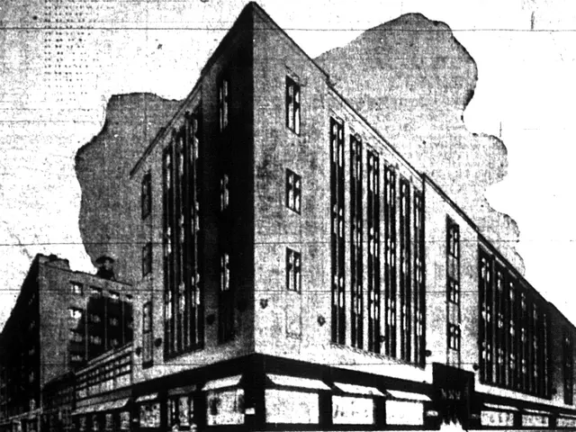 This is an edited image and there is a building.